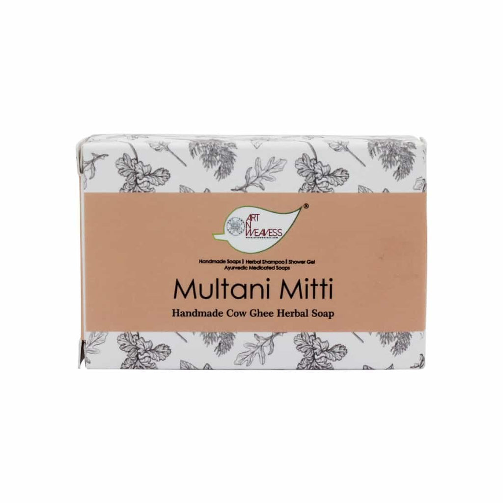 Multani Mitti Reg Cow Ghee Herbal Soap Gift Pack - Pack of 2