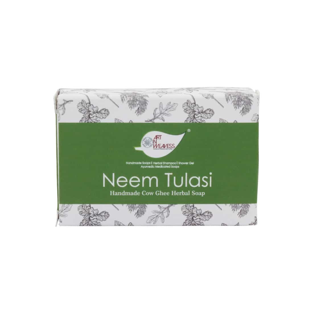 Neem Tulasi Cow Ghee Herbal Soap Gift Pack - Pack of 2
