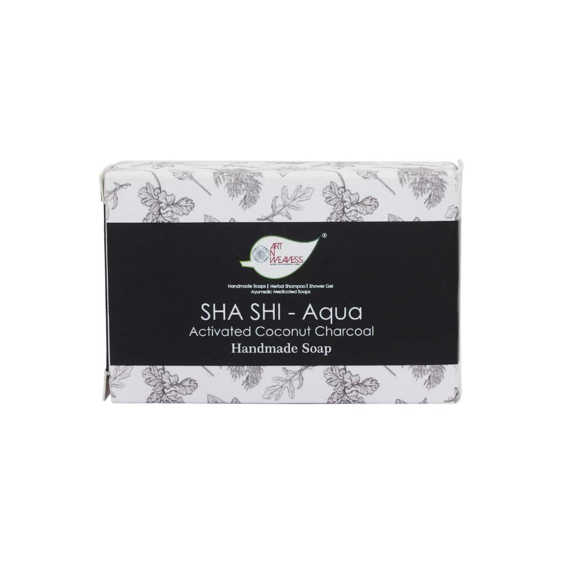 SHA SHI AQUA Activated Coconut Charcoal Handmade Soap Gift Pack - Pack of 2