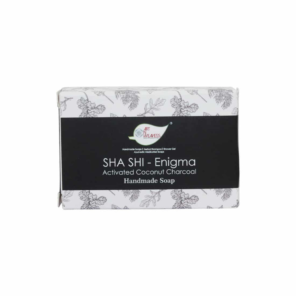SHA SHI ENIGMA Activated Coconut Charcoal Handmade Soap Gift Pack - Pack of 2