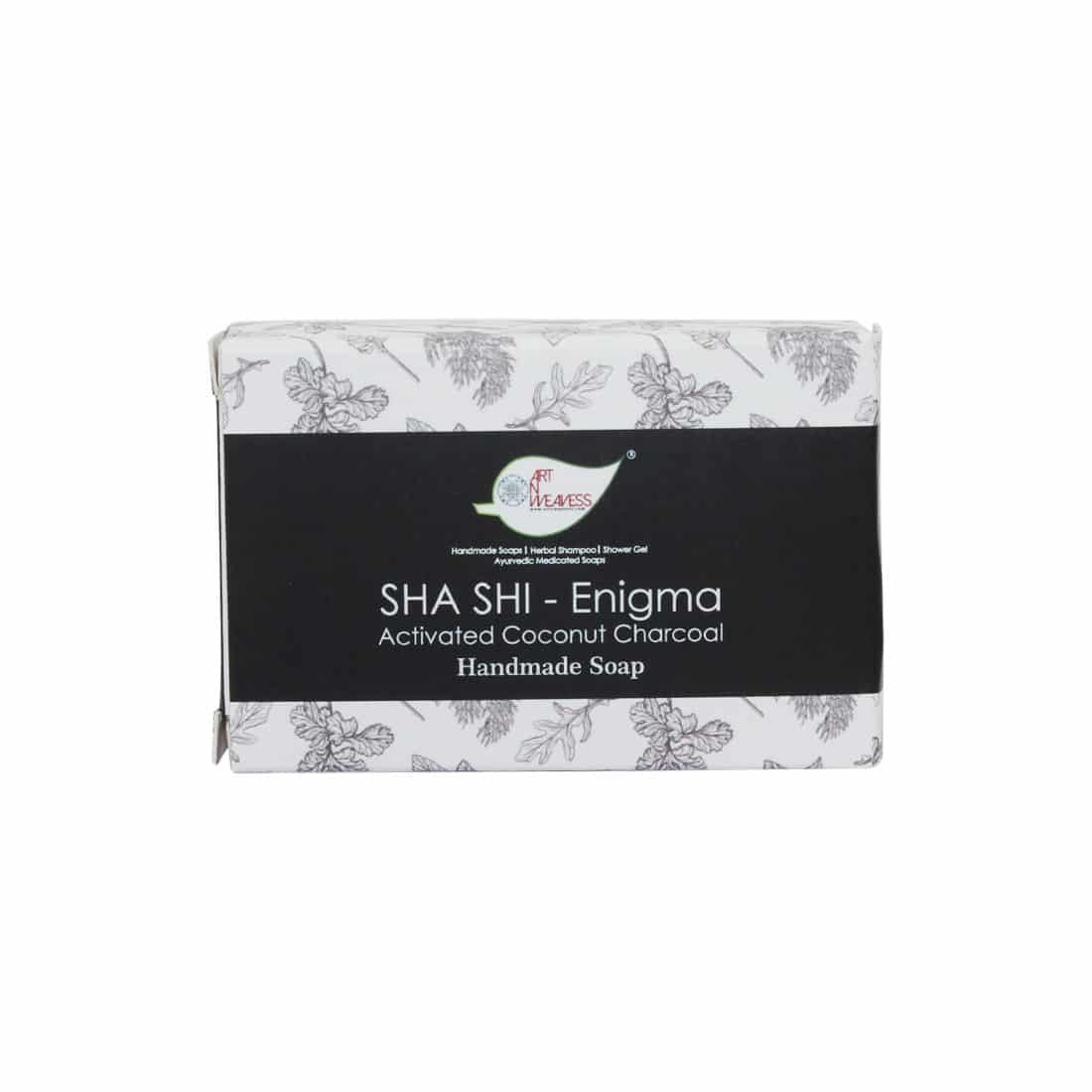 SHA SHI ENIGMA Activated Coconut Charcoal Handmade Soap Gift Pack - Pack of 2