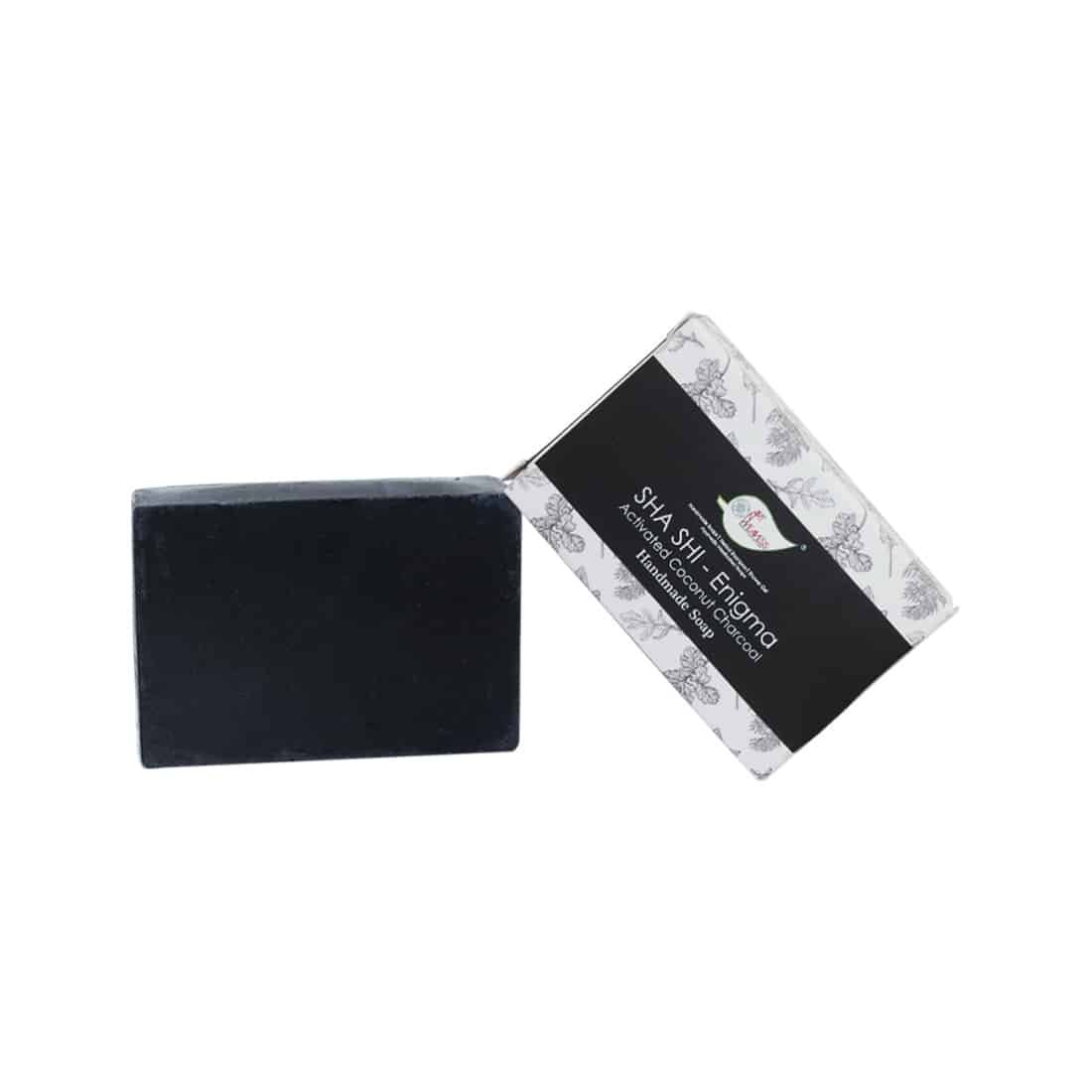 SHA SHI ENIGMA Activated Coconut Charcoal Handmade Soap Gift Pack - Pack of 2