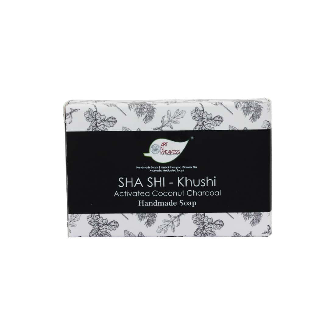 SHA SHI KHUSHI Activated Coconut Charcoal Handmade Soap Gift Pack - Pack of 2