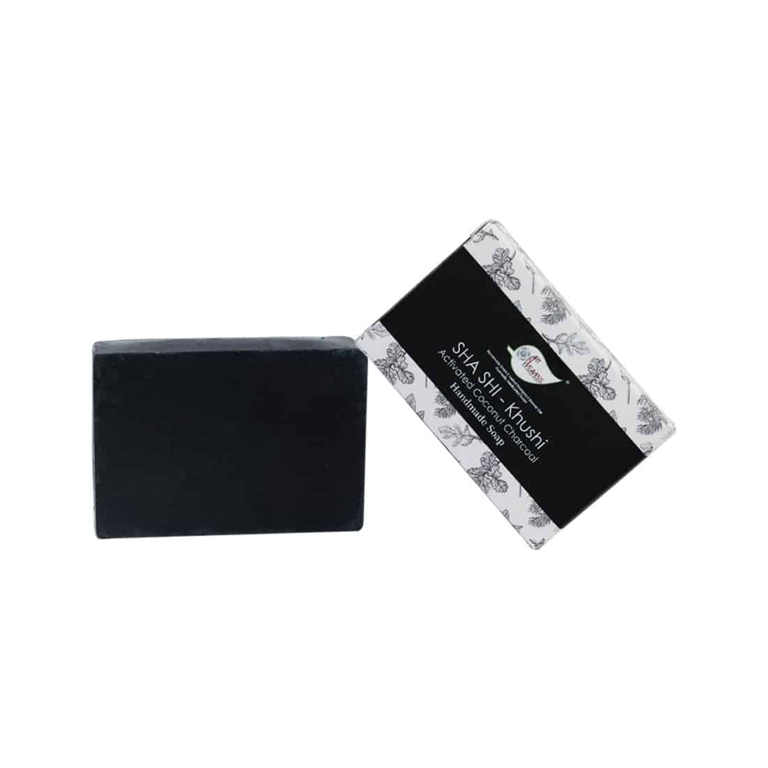 SHA SHI KHUSHI Activated Coconut Charcoal Handmade Soap Gift Pack - Pack of 2