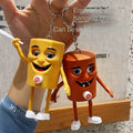 Face Changing Expression Keychain – Mood Flip Emoji Key Ring Toy with Multiple Expressions for Kids - 20322