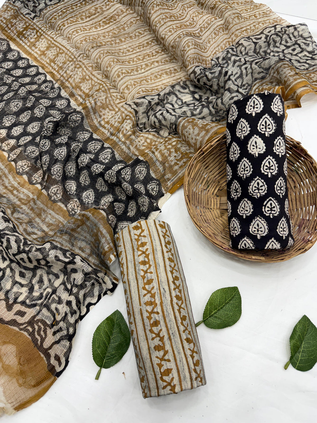 Cotton Suit Set With Kota Doriya Dupatta