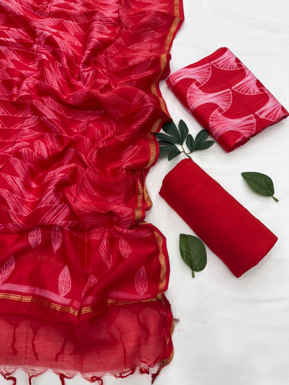 Chanderi Silk Suit Set