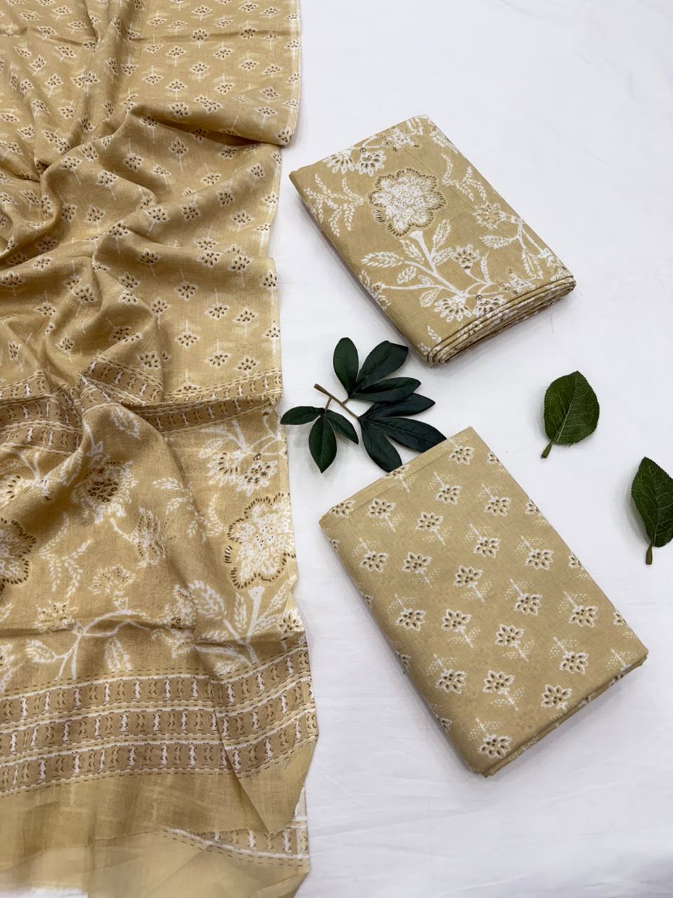 Printed Cotton Suit Mulmul Dupatta