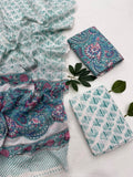 Cotton suit Set with cotton Mulmul Dupatta