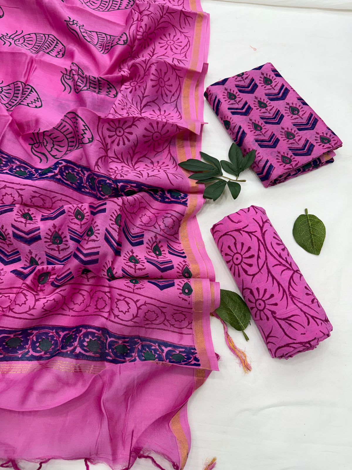 Chanderi Silk Suit Set