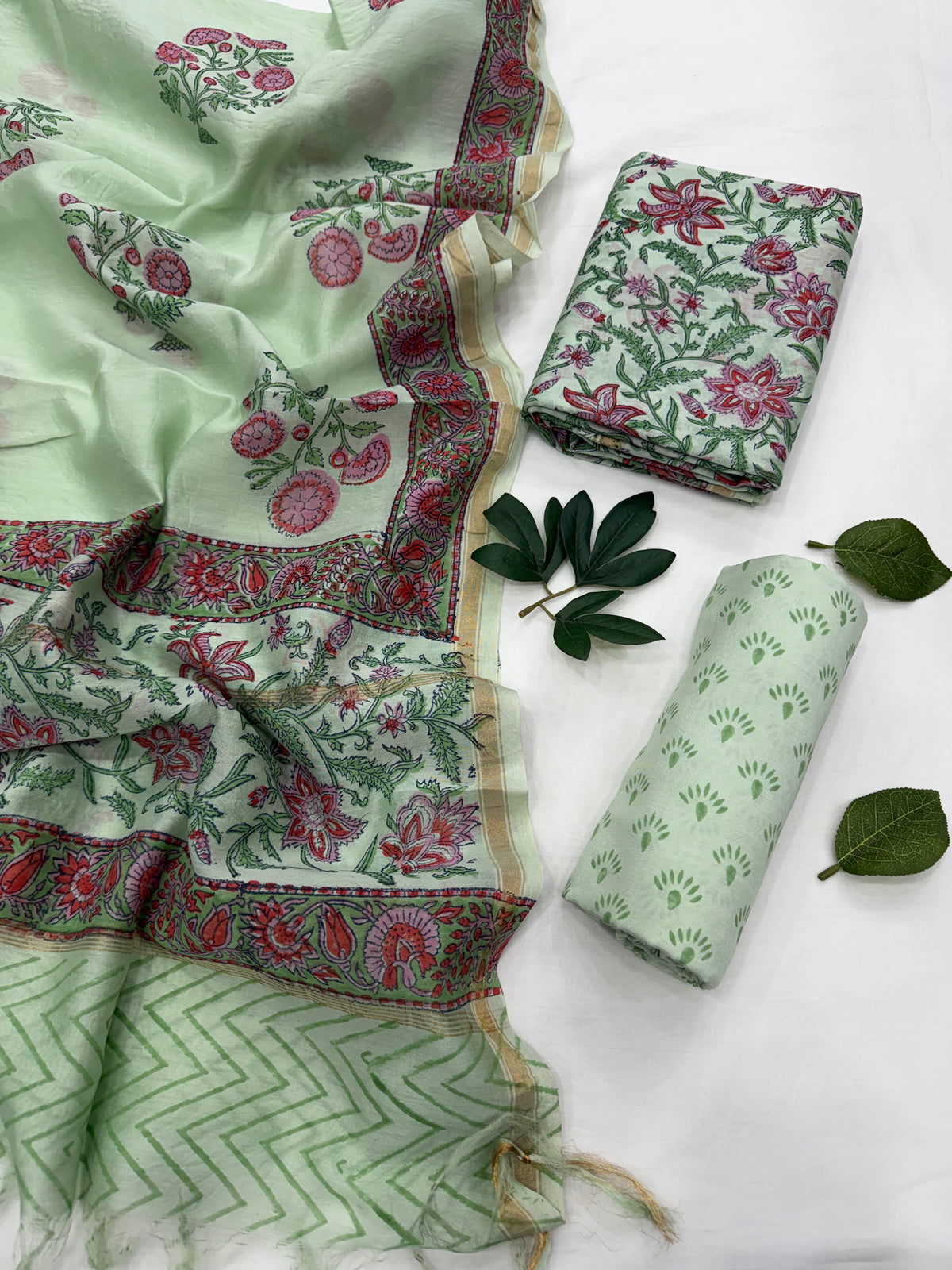 Chanderi Silk Suit Set