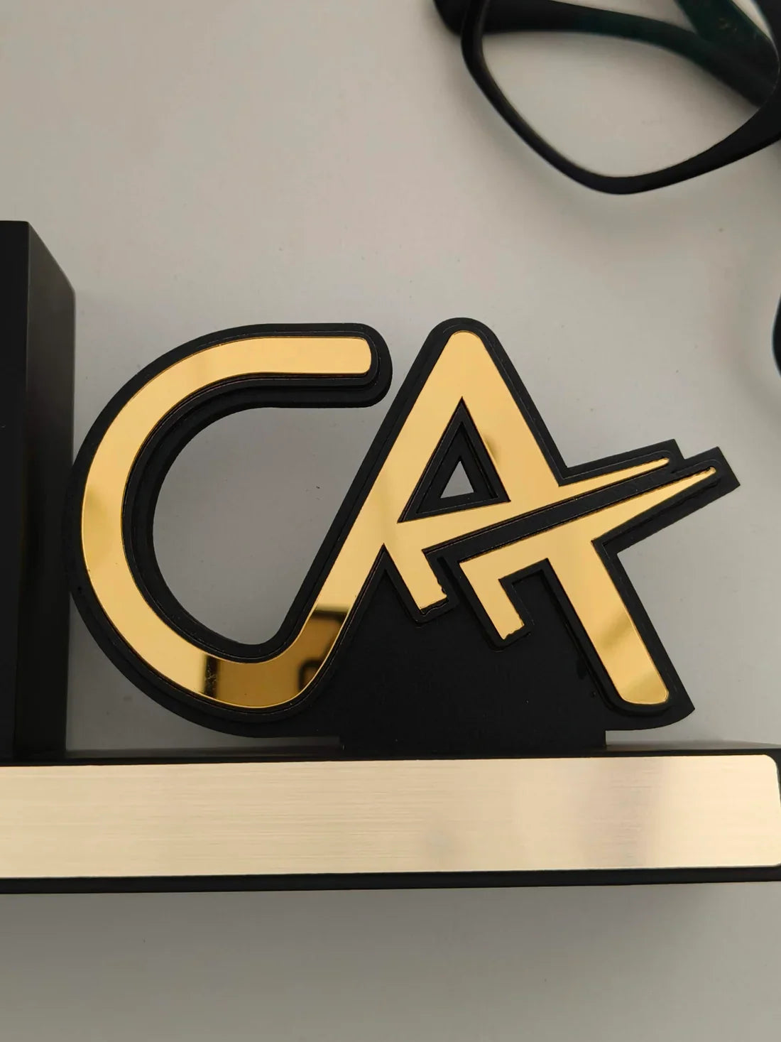 CA Personalized Pen Stand with Name & Clock Customized Chartered Accountant Desk Organizer Gift - 21044