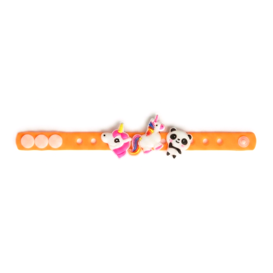 Superhero Silicone Bracelet for Kids | Adjustable Cartoon Wristband | Soft Rubber Band {Random Design} - 20819