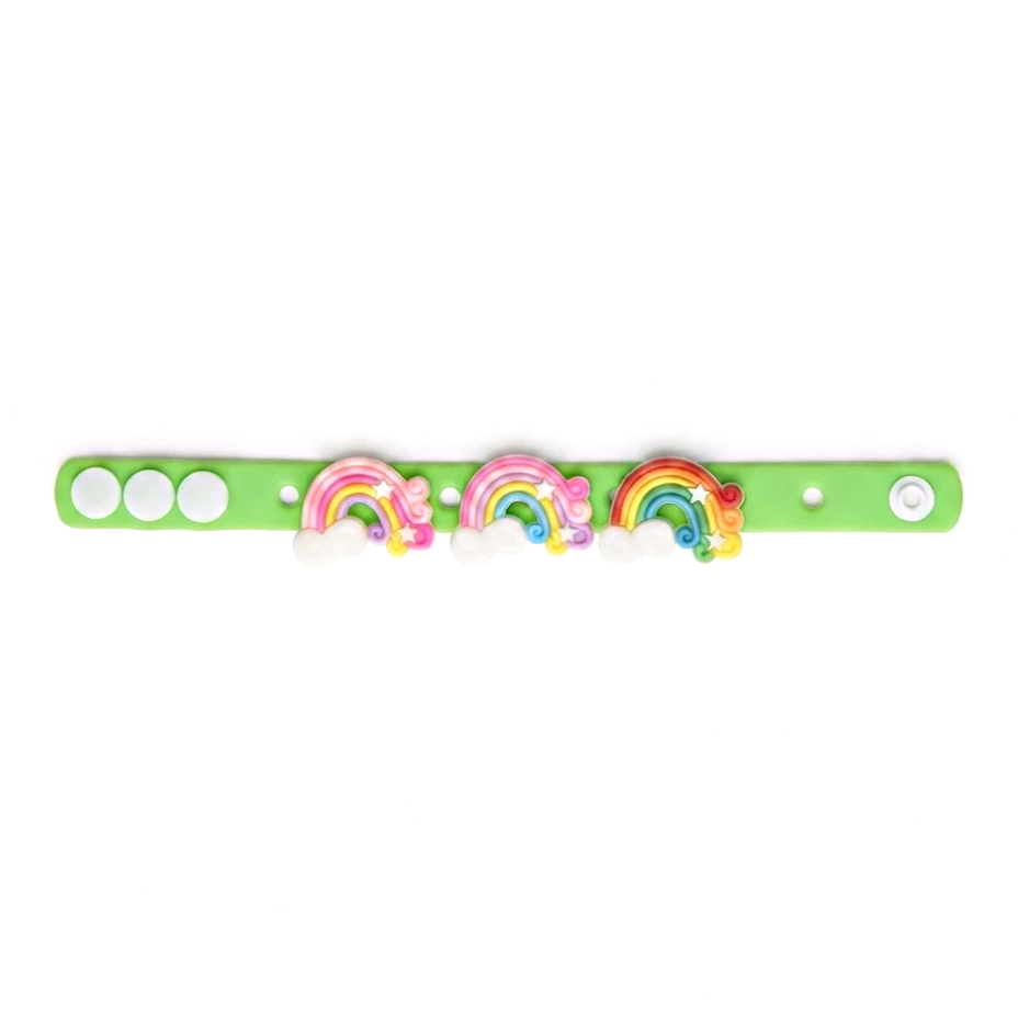 Superhero Silicone Bracelet for Kids | Adjustable Cartoon Wristband | Soft Rubber Band {Random Design} - 20819