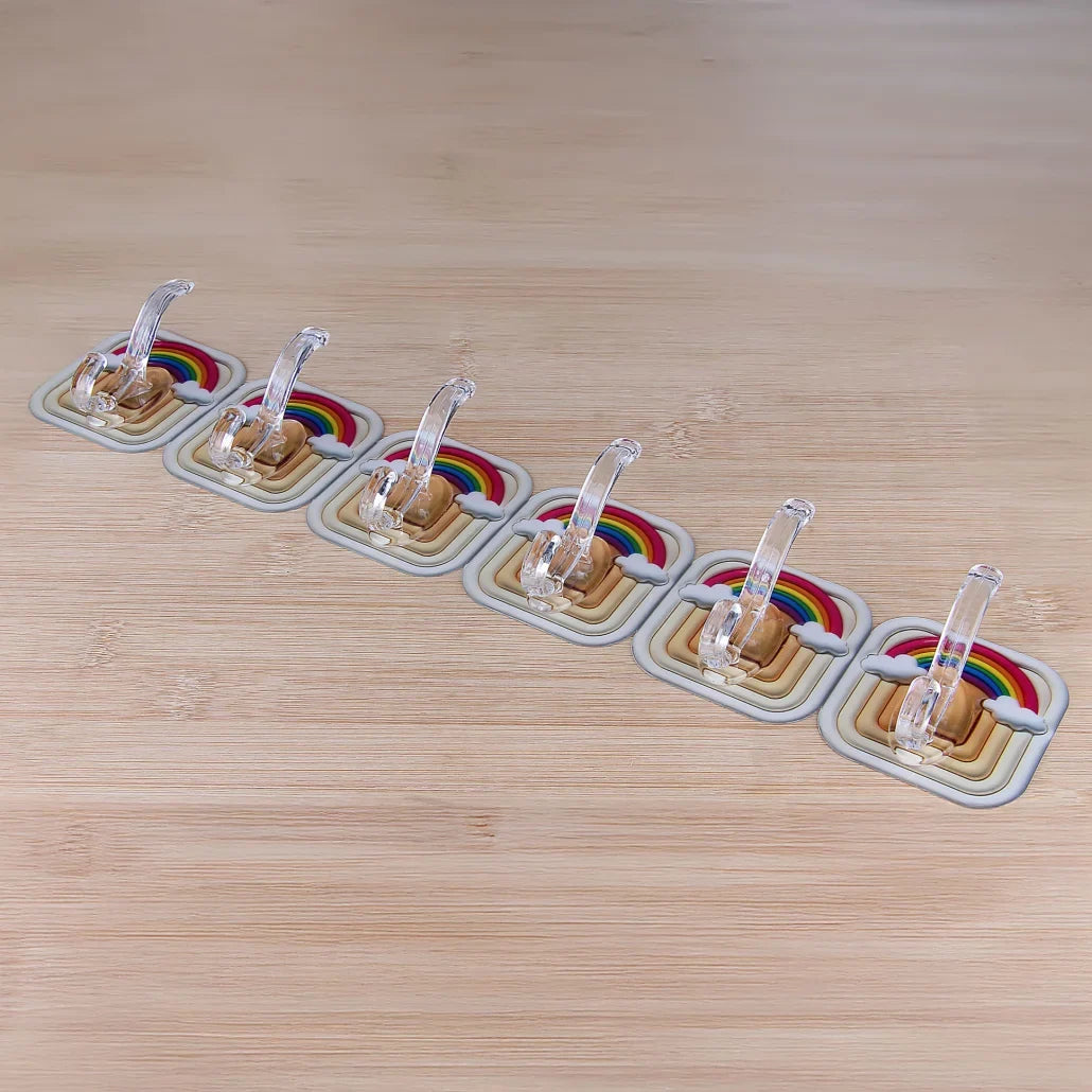 Reusable Wall Hooks Without Drilling 6 Pcs - 20138