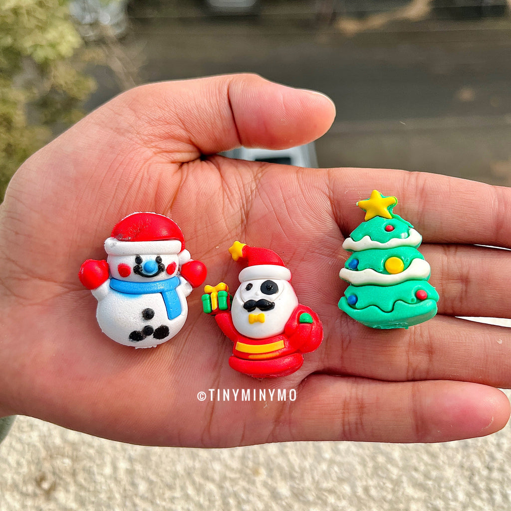 Mini Christmas Eraser {1 Box 3 Pcs } - 3500