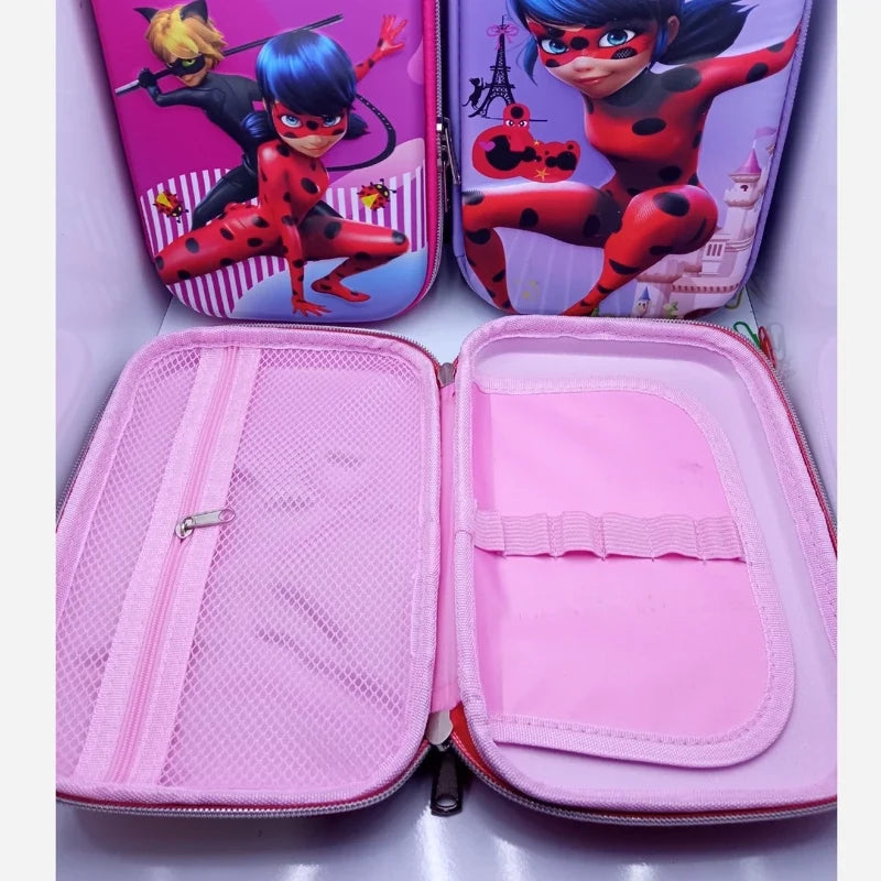 3D Theme Miraculous Pencil Pouches for Girls {Random Design} - 10556