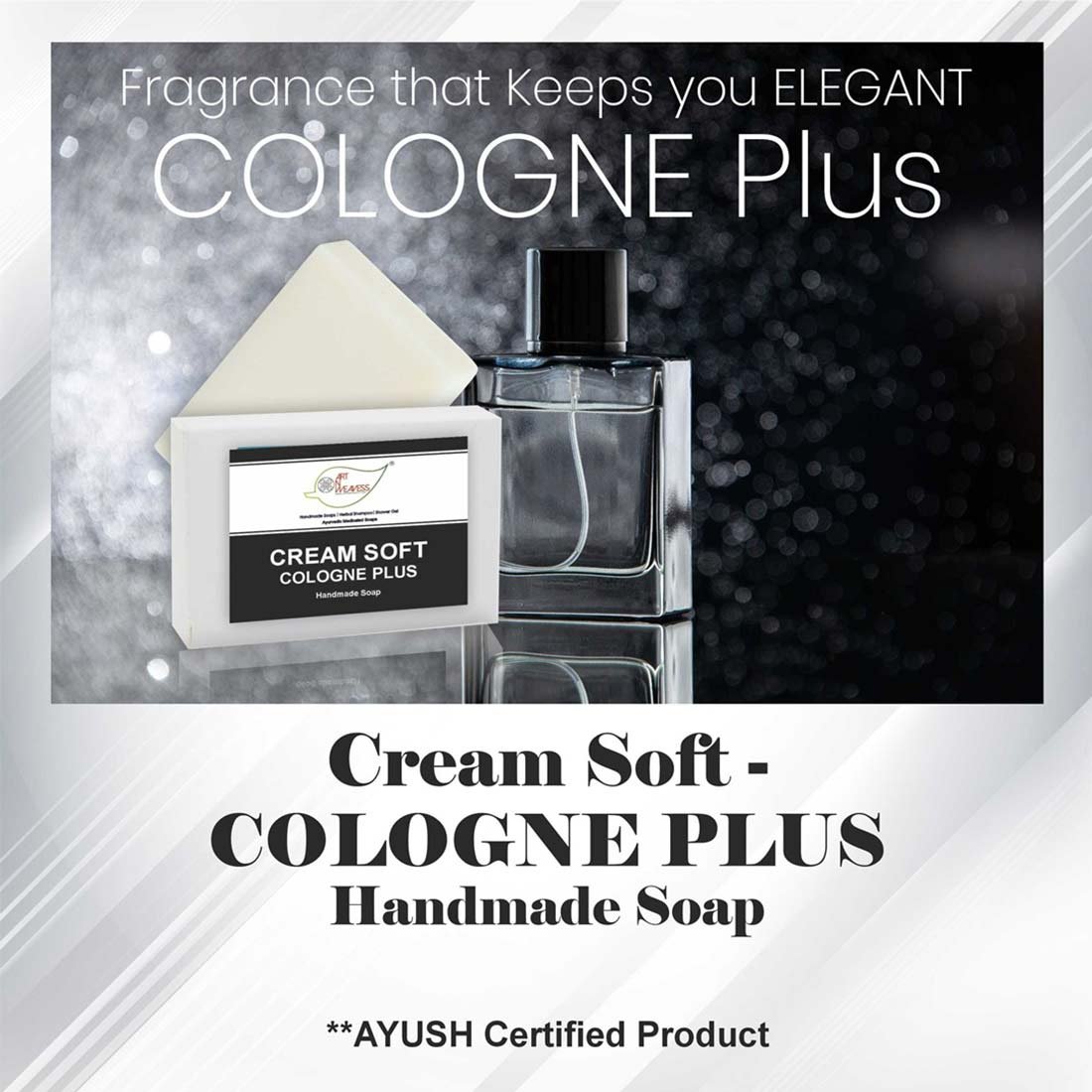 Cream Soft COLOGNE Plus Handmade Soap NT - Pack of 2