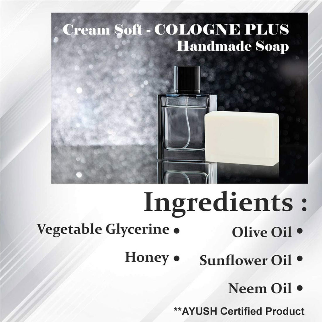 Cream Soft COLOGNE Plus Handmade Soap NT – Economy Pack 5