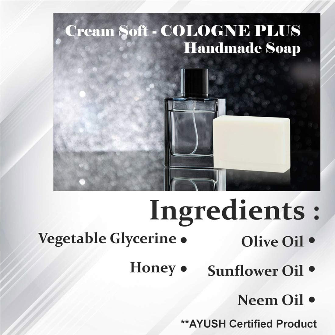 Cream Soft COLOGNE Plus Handmade Soap NT – Economy Pack 5