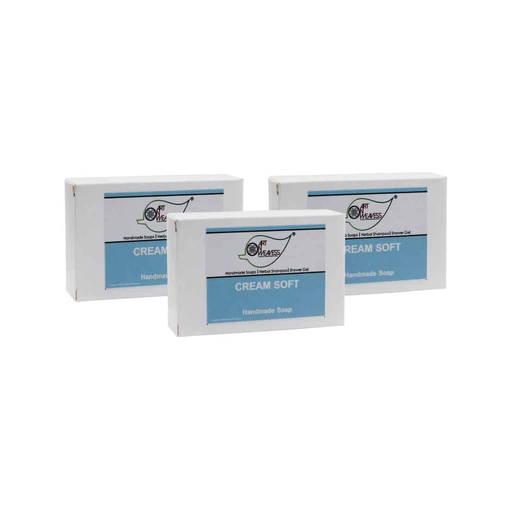 Cream Soft Handmade Soap NT – Economy Pack 3