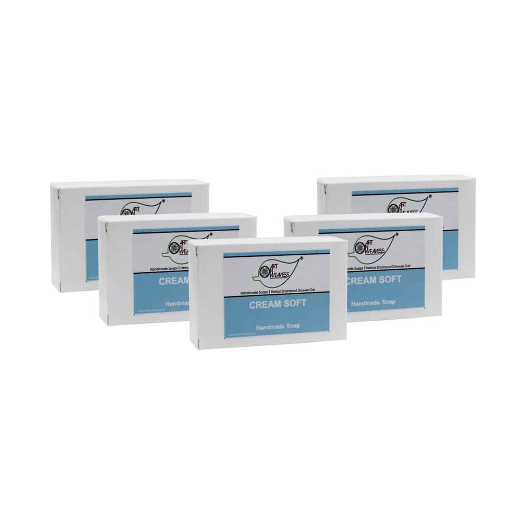 Cream Soft Handmade Soap NT – Economy Pack 5