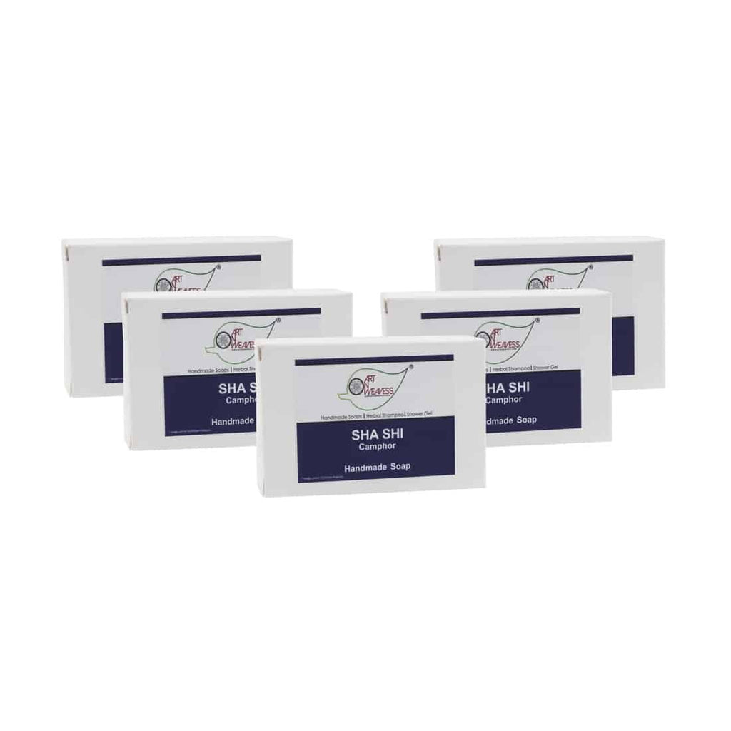 SHA SHI Camphor Handmade Soap – Economy Pack 5