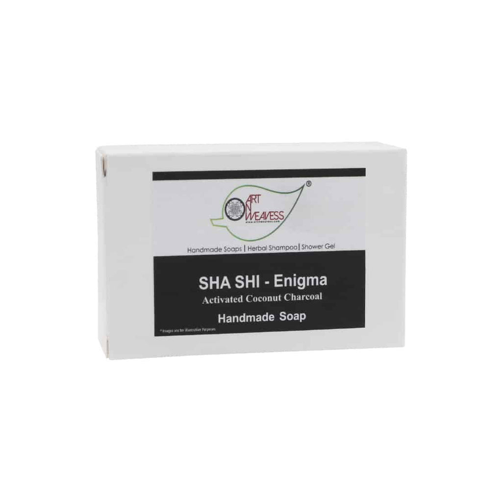 SHA SHI Activated Coconut Charcoal ENIGMA Handmade Soap NT - Pack of 2