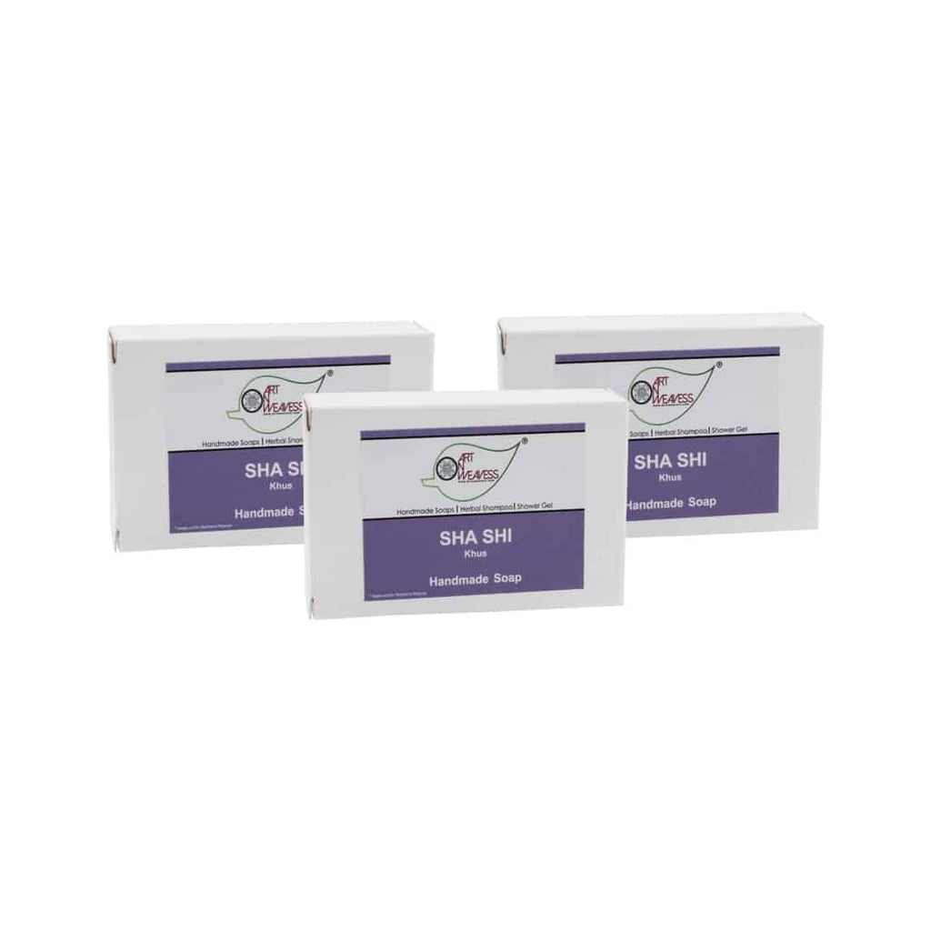 SHA SHI Khus Handmade Soap NT – Economy Pack 3