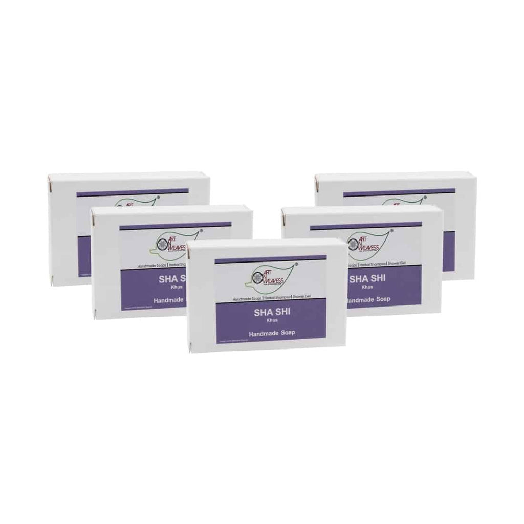 SHA SHI Khus Handmade Soap NT – Economy Pack 5