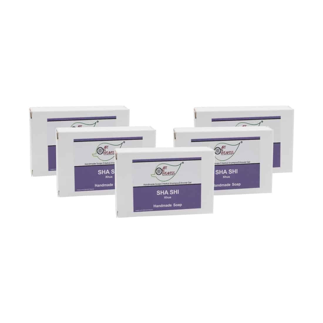 SHA SHI Khus Handmade Soap NT – Economy Pack 5