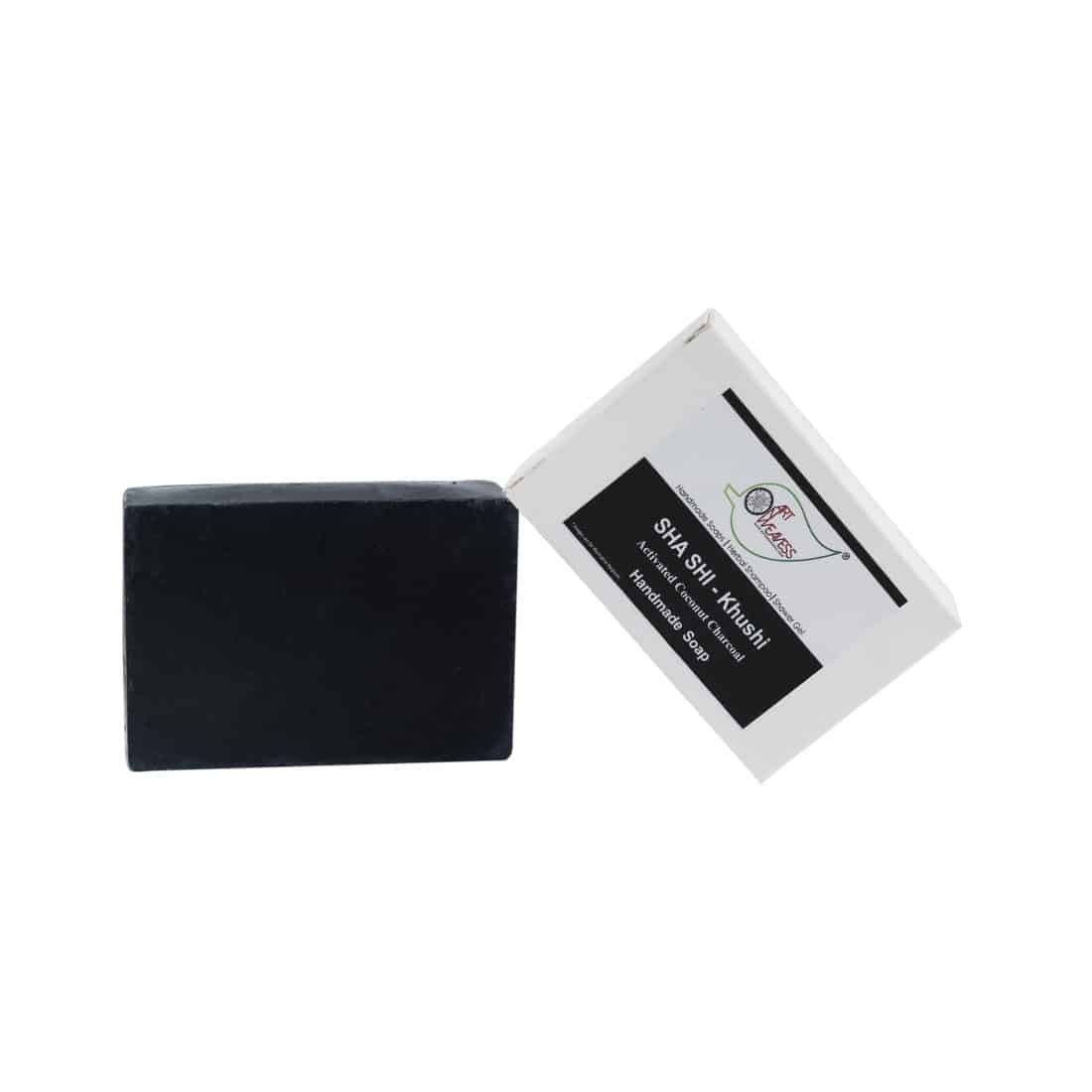 SHA SHI Activated Coconut Charcoal KHUSHI Handmade Soap NT – Economy Pack 3