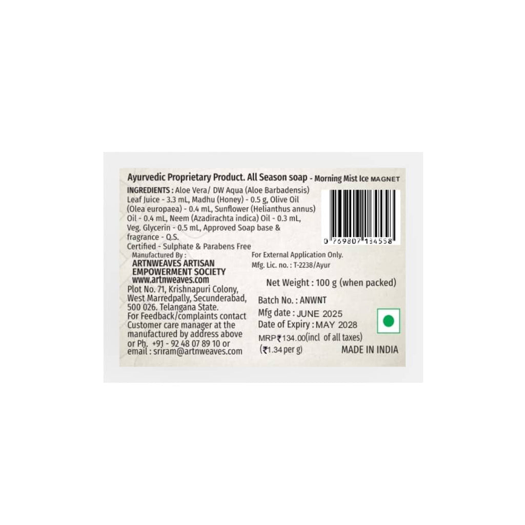 Morning Mist ICE MAGNET Handmade Soap NT – Economy Pack 3