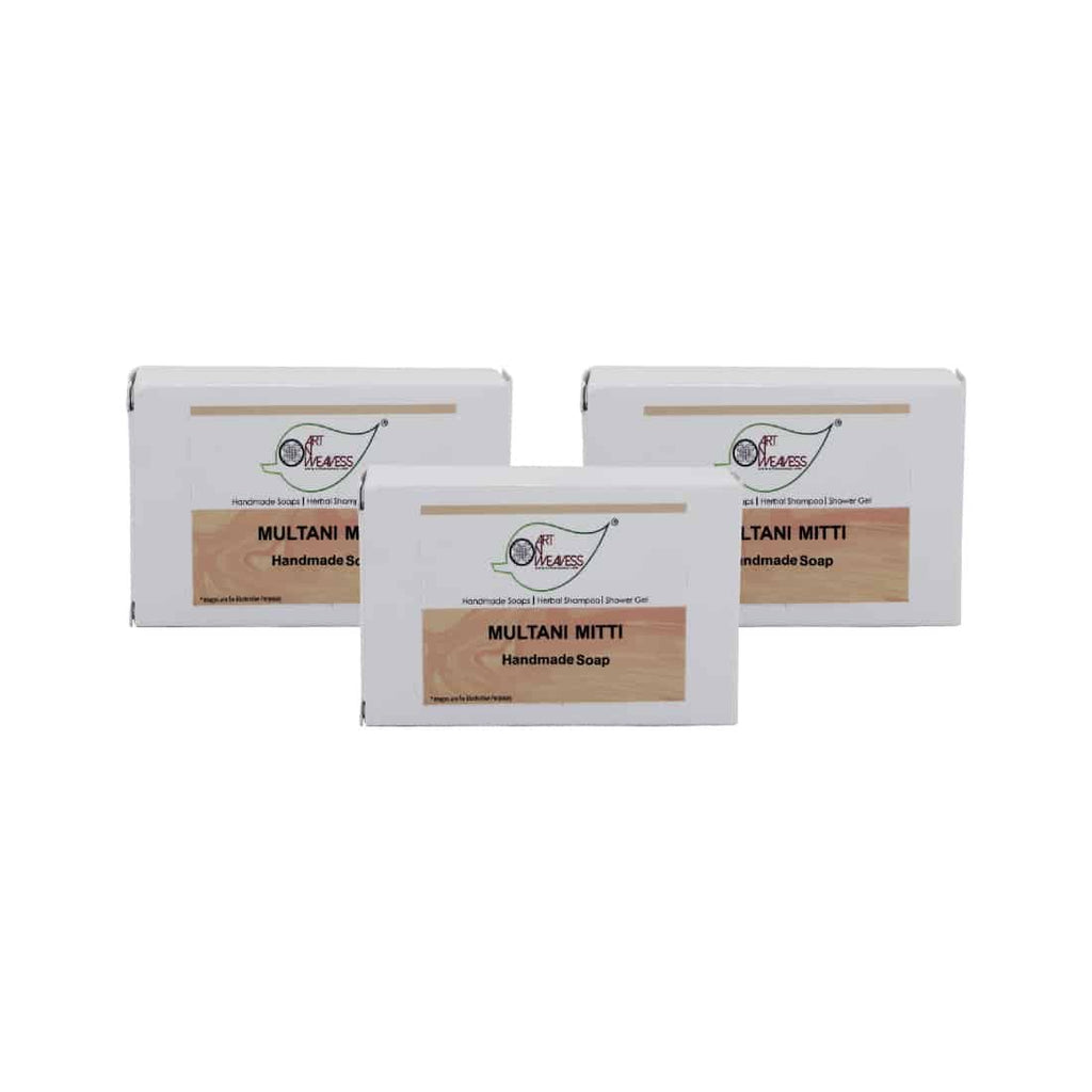 Multani MItti Handmade Soap NT – Economy Pack 3