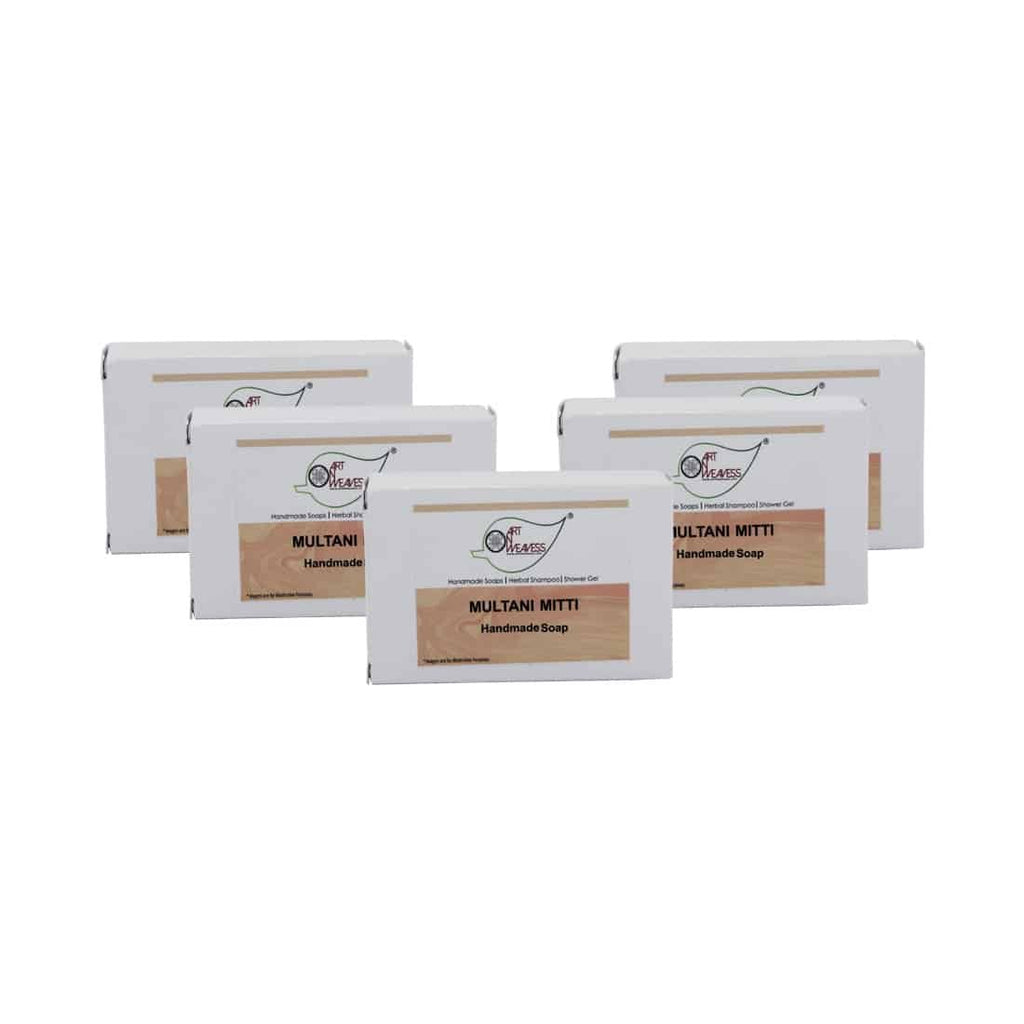 Multani MItti Handmade Soap NT – Economy Pack 5