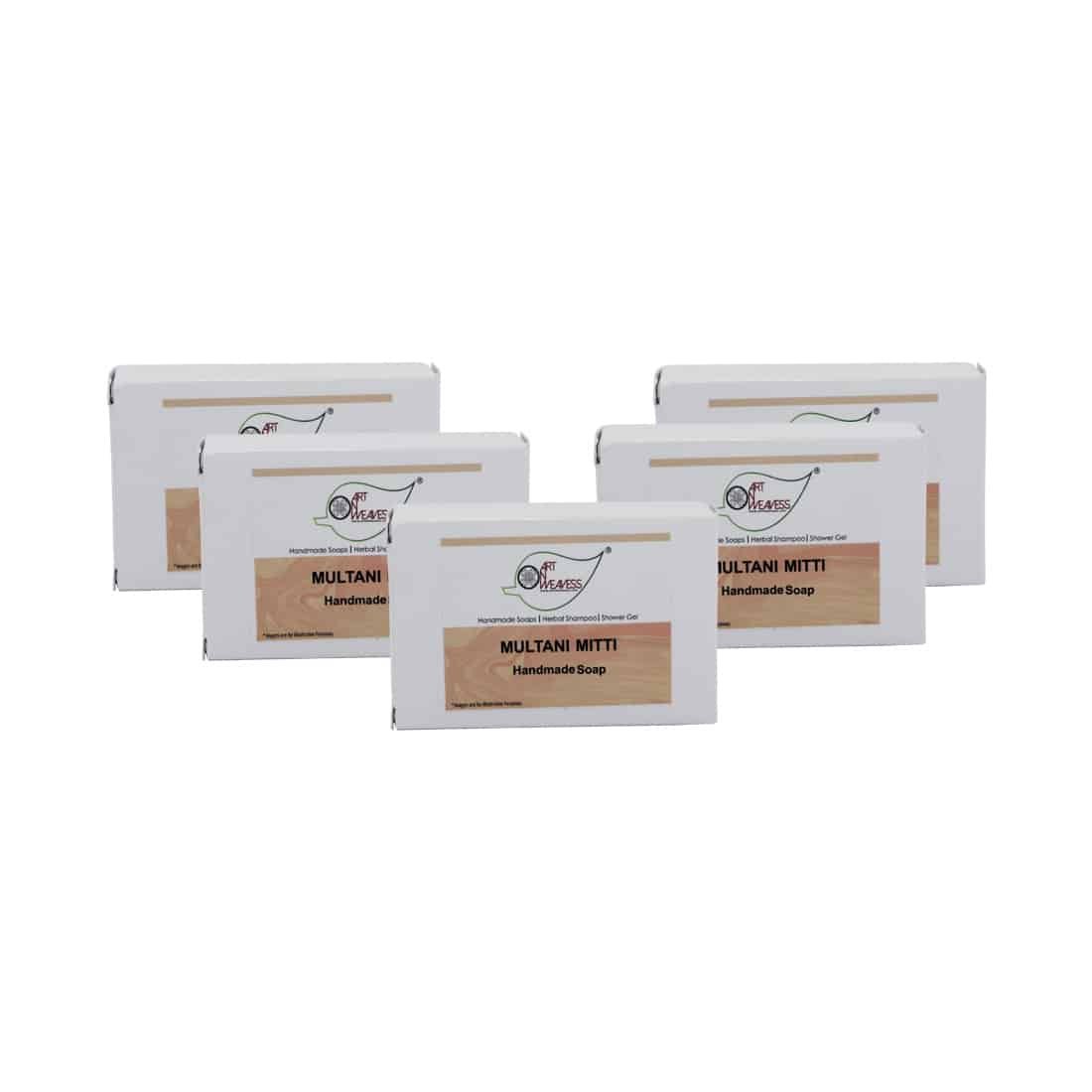 Multani MItti Handmade Soap NT – Economy Pack 5