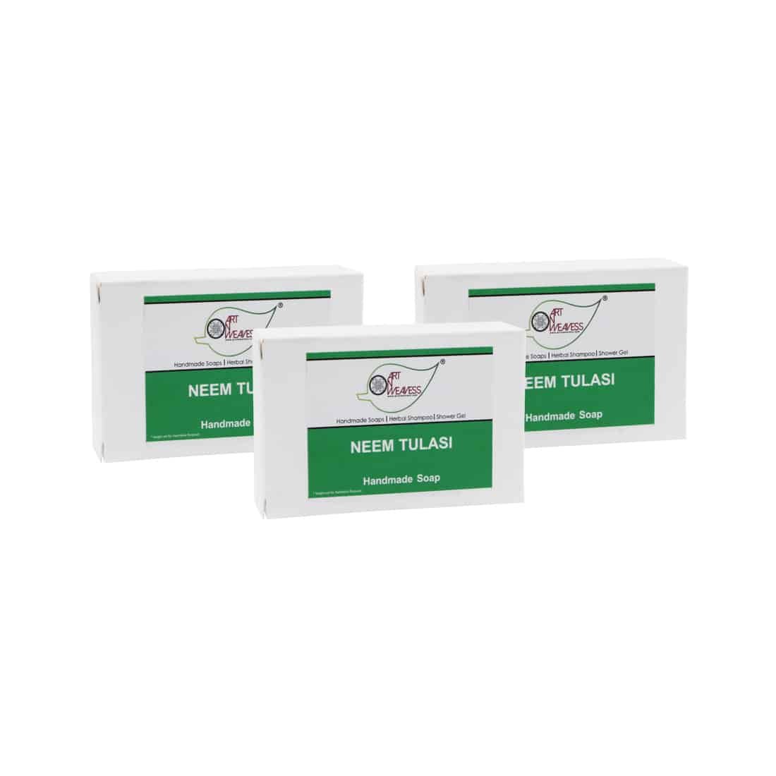 Neem Tulasi Handmade Soap NT – Economy Pack 3