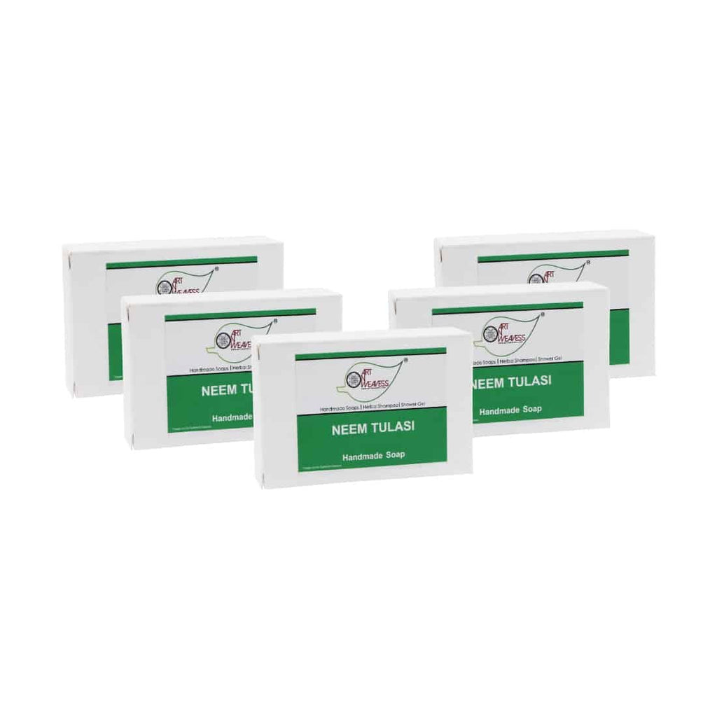 Neem Tulasi Handmade Soap NT – Economy Pack 5