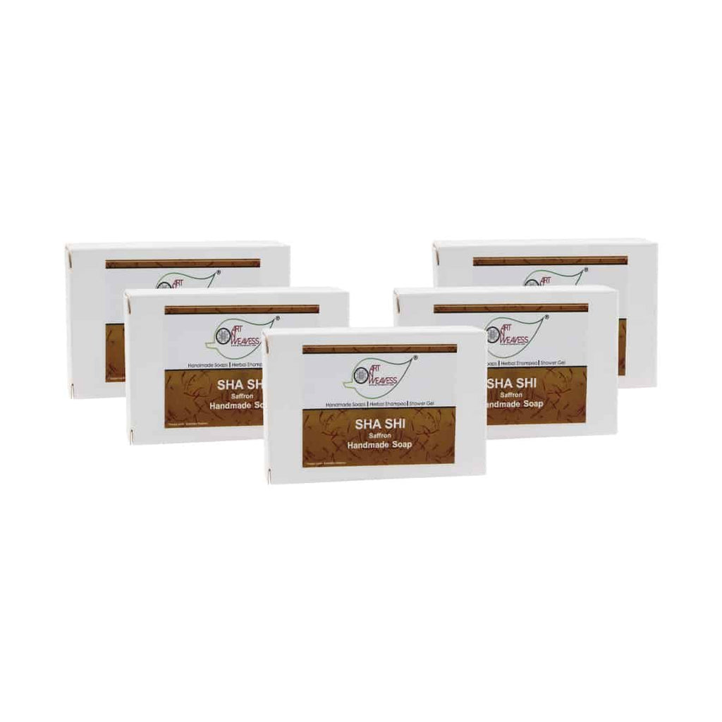 SHA SHI Saffron Handmade Soap NT – Economy Pack 5