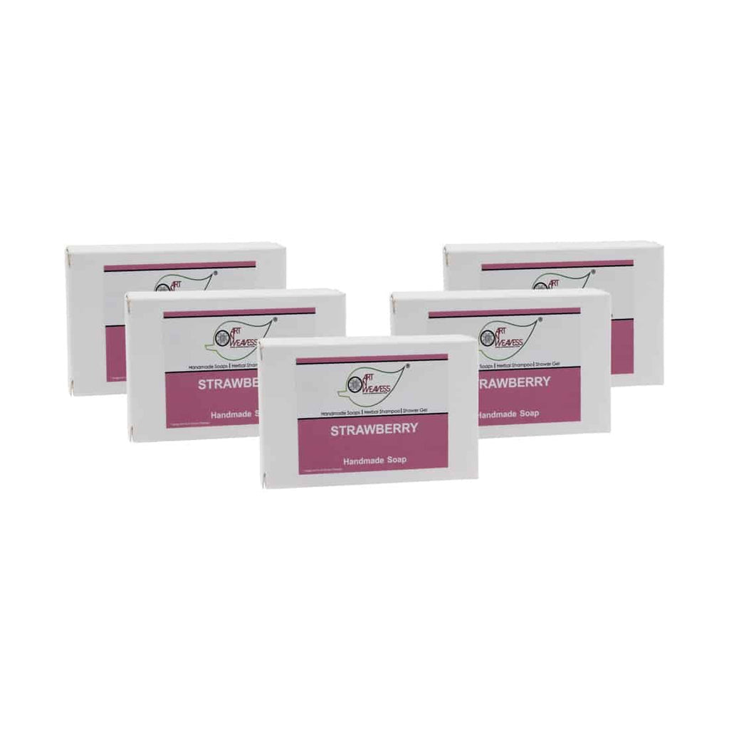 Strawberry Handmade Soap NT – Economy Pack 5