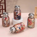 Stainless Steel Stylish Small Water Bottle 300ML, Portable Mini Insulated Thermos Cup, Butterfly Pattern