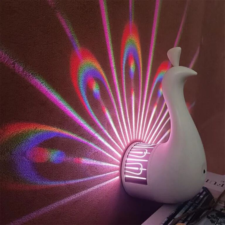Peacock Light for Wall Living Room Peacock Wall Light Projector
