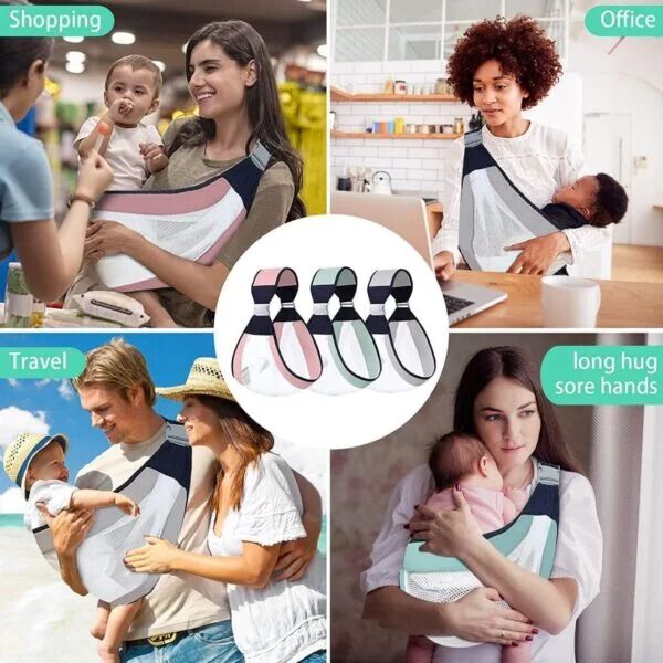 Adjustable Baby Carrier Belt Newborn to Toddler, Baby Wraps Carrier