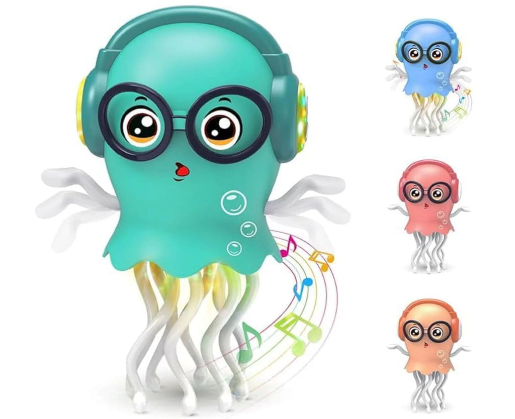 Dancing Jellyfish Toy with Light Up Musical Features and 360 Degree Rotating Tentacles