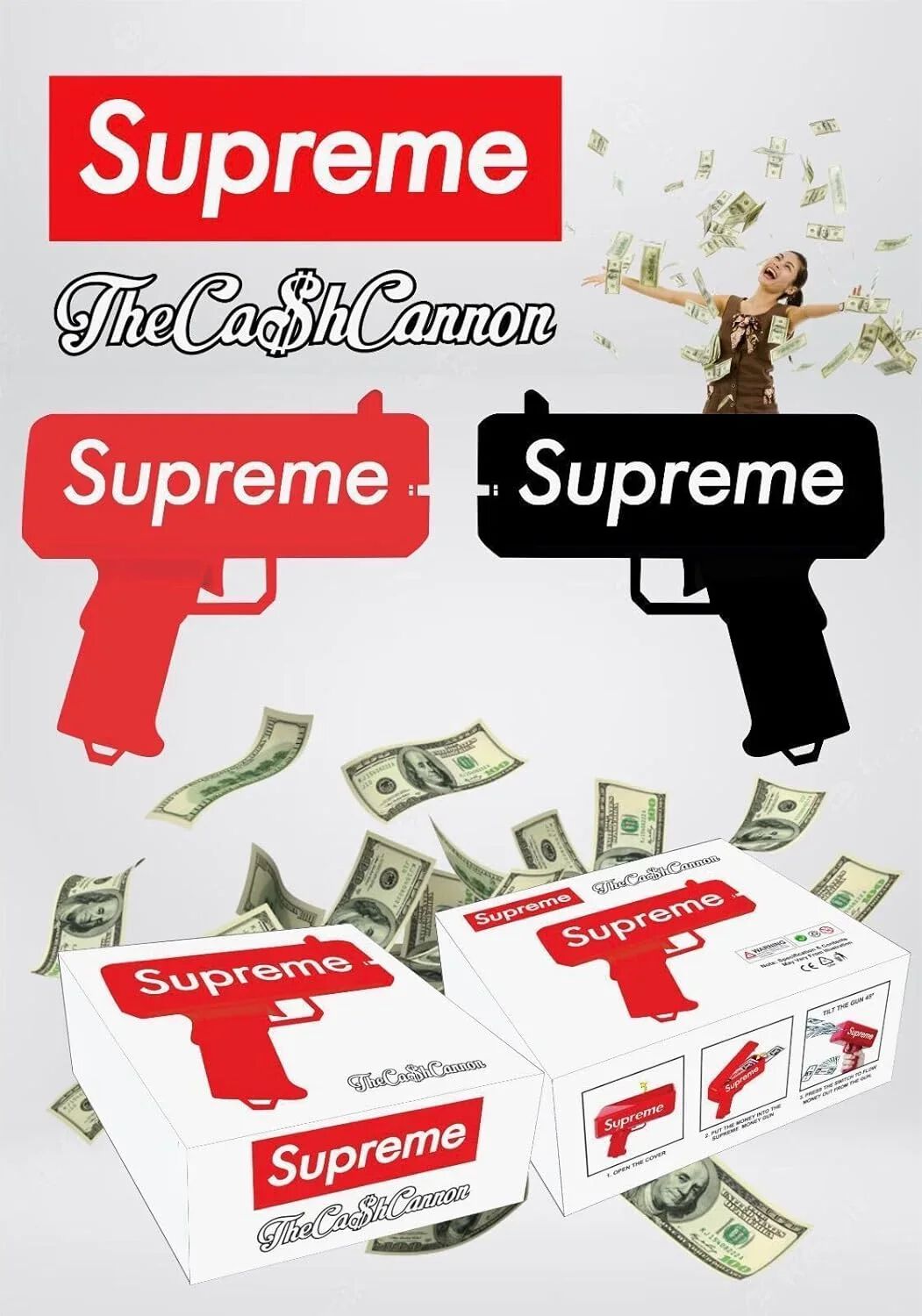 Super Cash Gun Money Gun