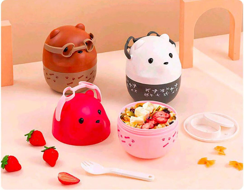 Cartoon Lunch Box with Handle for Kids
