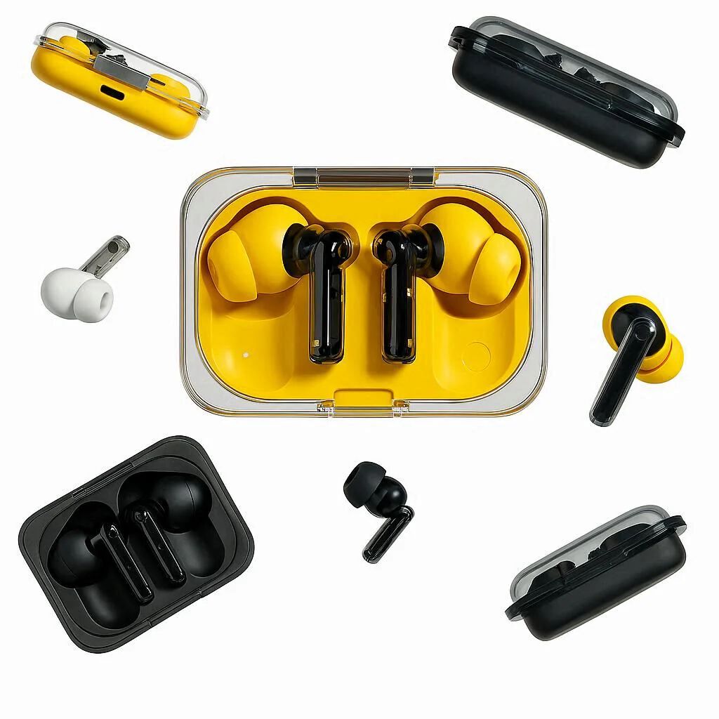 Wireless Earbuds, 45dB Hybrid Noise Cancelling, Hi-Res Audio, Advanced Equaliser, Dual Connect, 6 Mics, 42.5H Playtime, Bluetooth