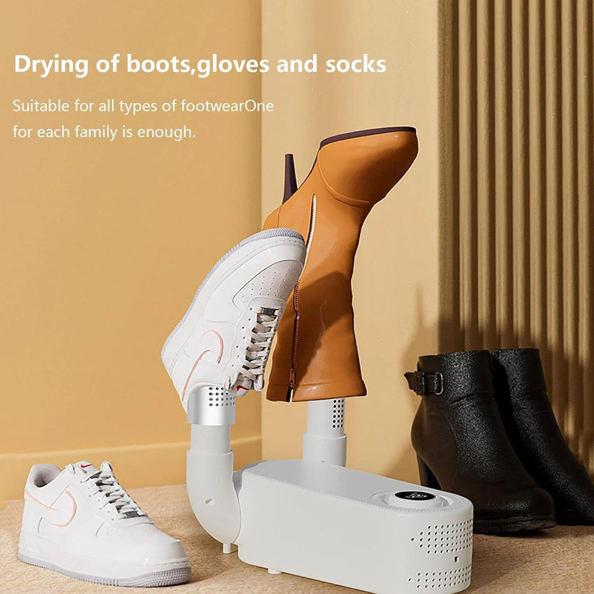Shoe Dryer with Timing Function Smart Boot Dryer for Socks Gloves Snow Boots