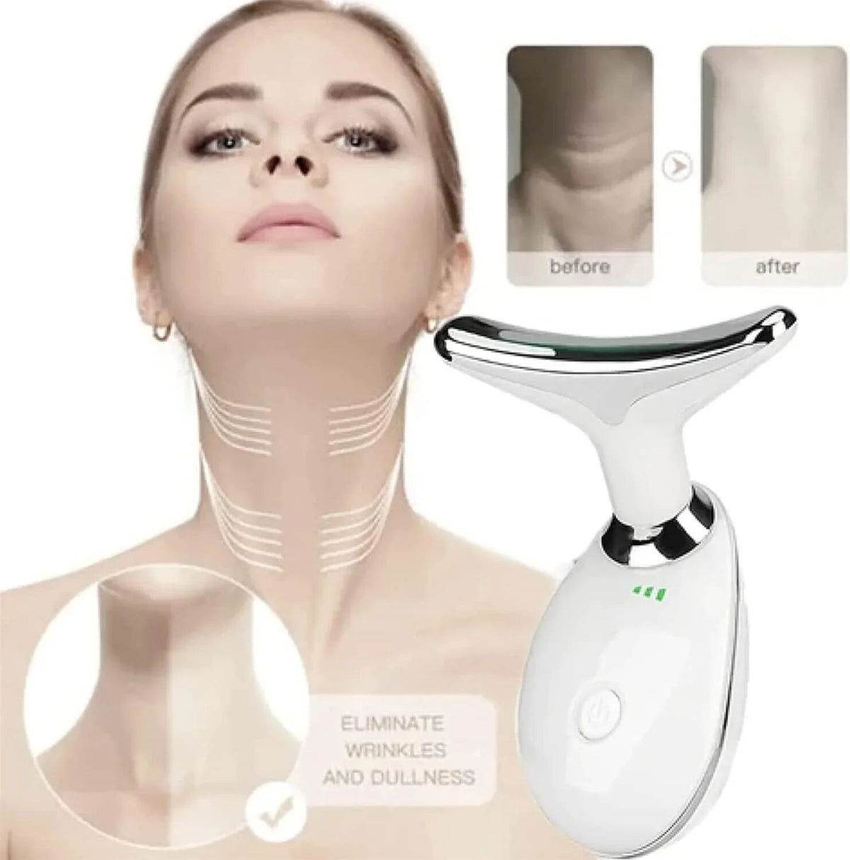 Massager For Face And Neck, Double Chin Remover Skin Massager