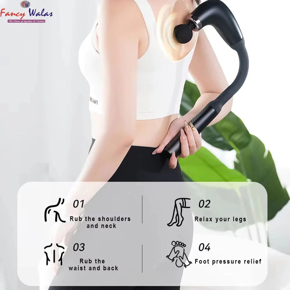 Replicates Shiatsu Massager with Upgraded Extended Handle, Full Body Massager for Pain Relief Deep Tissue with LCD Screen